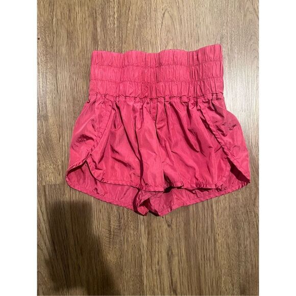 FREE PEOPLE Movement Pink High Rise The Way Home Shorts Size S - Picture 3 of 6
